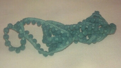 SEA GLASS MINI POM POM TRIM - 1 Yard
